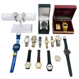 Collection Of Watches: Guildcraft By Gruen, Croton Aquateen, Geneva, Solid State & More - #JC-L