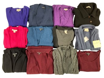 Collection Of Sweaters: Coldwater Creek, Cynthia Rowley Cashmere, Eileen Fisher & More - #S7-5