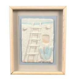 'Adobe Print' Signed Wesley Wess Smith Southwestern Hand Cast Paper - #C3