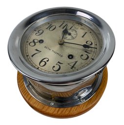 Vintage Seth Thomas Ship's Bell Clock, Made In USA - #S14-2