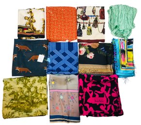 Collection Of Scarves: J. McLaughlin (NEW), Venetia Stvdivm, Echo & More - #S17-3