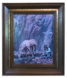 Native American Framed Art Print By Jim Abeita - #LR