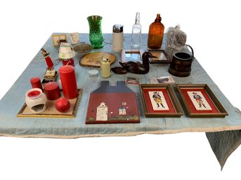 Ironwood Carved Ducks, Clocks, Picture Frames, Candles, Colonial Army Tiles & More - #GR