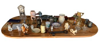 Shannon Crystal Clock, Duck Decoy, Brass Candlesticks, Figurines & More - #GR