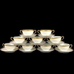 Bavarian Wittelsbach Germany Pattern MUE119 By Paul Muller Soup Bowls & Saucers - #S10-3