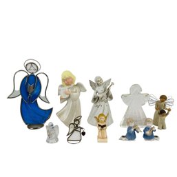 Collection Of Angel Figurines & Music Box - #S2-3