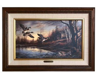 Backwoods Cabin Frame Limited Edition Print On Canvas By Terry Redlin - #DR