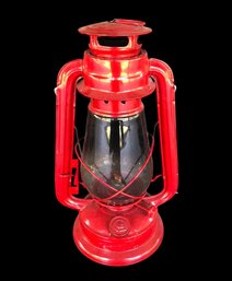 Stansport 12' Red Hurricane Lantern - #FP