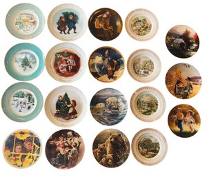Collection Of Decorative Plates: Christmas, Thomas Kinkade, Currier & Ives & More - #GR