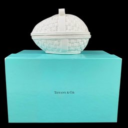 Tiffany & Co. Porcelain Egg Basket Trinket Box By Sybil Connolly, Made In Ireland - #S13-3