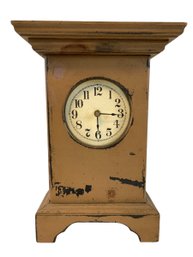 Country Farmhouse Painted Wood Mantel Clock - #S3-4