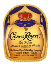 Crown Royal Canadian Whisky 3D Relief Jeweled Wall Plaque - #S11-3