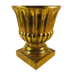 Gilded Plastic Christmas Tree Stand / Urn - #S8-1