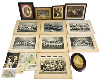 Collection Of 1920s-50s Albumen Family & Elementary School Photographs - #S11-1