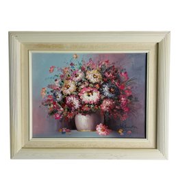 Robert Helman (France, 1910-1990) Signed Floral Impasto Oil On Canvas Painting - #BR-1