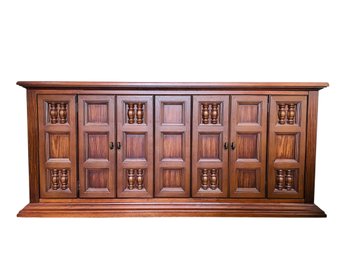 Vintage Spanish Brutalist Sideboard / Credenza - #DR