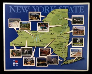 New York State Advertising Campaign Poster With I Love NY Logo - #S13-F