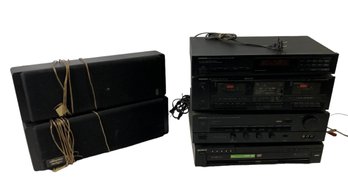 Sony DVD/CD Changer, Stillwater Speakers, Onkyo Double Tape Deck, Tuner & Preamplifier - #S15-1