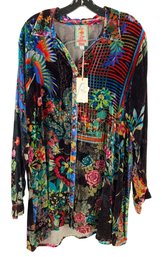 Johnny Was Velvet Tunic, Women's Size XL (NEW WITH TAGS - MSRP $268) - #S20-3