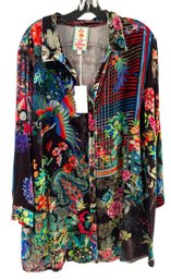Johnny Was Velvet Tunic, Women's Size XL (NEW WITH TAGS - MSRP $295) - #CR