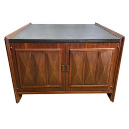 1960s Mid-Century Modern Lane Square Cabinet Side Table - #LR