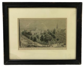 'City Hall Park' Framed Print, D. Appleton And Company, Copyright 1899 - #S18-1