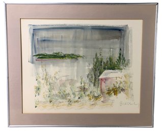 Bermuda Coastal Watercolor, Alfred Birdsey (Bermuda/Massachusetts, 1912-1996) - #SW-10