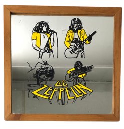 Framed Led Zeppelin Bar Mirror - #C3