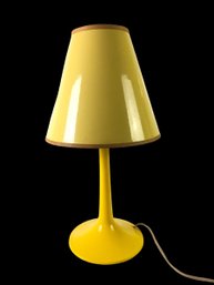 Mid-Century Yellow Table Lamp (WORKS) - #S14-4
