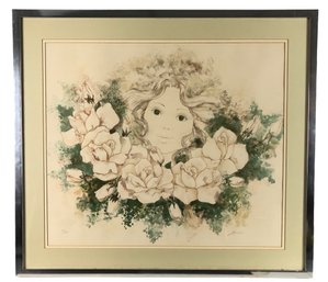 Figurative Limited Edition Lithograph, Signed Landre - #LBW-W