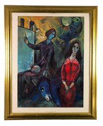 'The Artist And His Model (1949)' Print By Marc Chagall, Shorewood Publishers, Inc. - #A11