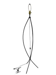 Mid-Century Gerald Thurston Style Wrought Iron Floor Lamp (WORKS) - #BR