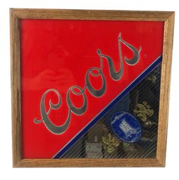 Vintage 1980s Coors Brewing Company Bar Mirror - #A6