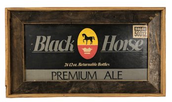 Black Horse Premium Ale Framed Bar Sign - #R1