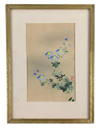 Japanese Floral Still Life Watercolor Painting - #C3