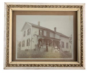 19th Century Family Homestead Black & White Photograph - #R1