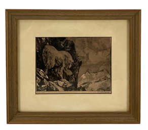 Big Game Copper Wild Life Etchings By R.E. Palenske - #A1