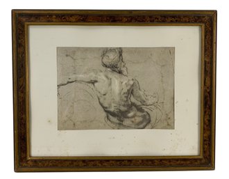 Study Of A River God Framed Art Print By Sir Peter Paul Rubens - #S12-F