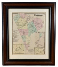 Town Of Beekman Dutchess County NY Framed Lithographic Map - #A10