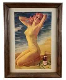 Pepsi Cola Bathing Suit Pin-Up Framed Poster - #BR-4