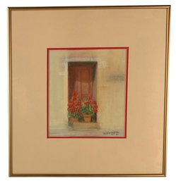 Floral Still Life Pastel On Paper, Signed M. Harrigan - #S17-1