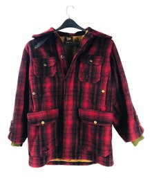 Vintage Woolrich Woolen Mills Plaid Hunting Jacket, Men's Size 36 - #CR