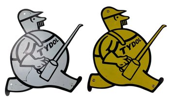 Vintage Tydol Motor Oil Metal Signs (Set Of 2) - #S16-3