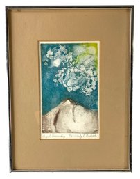 Angel Descending Limited Edition Lithograph, Signed Sandy D'Andrade - #R2