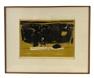 1964 Abstract Expressionist Limited Edition Lithograph, Signed - #S28-F