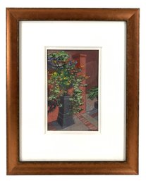'The Lantana Planter' Still Life Pastel, Signed Marge Miccio (American, 20th/21st C.) - #A2
