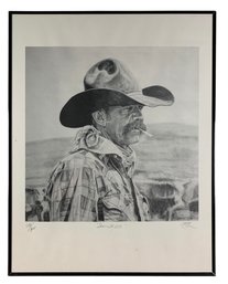 Western Cowboy Limited Edition Print, Signed, 'Seen It All' - #BR-5