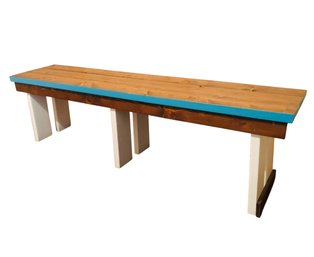 Rustic Farmhouse 6-Foot Painted Wood Bench - #ETRY