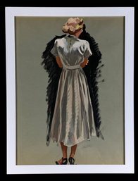 Sascha Maurer (American, 1897-1961) Signed Fashion Design Gouache On Paper - #A10
