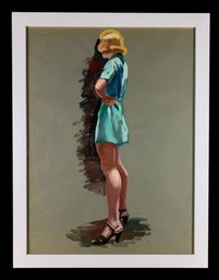 Sascha Maurer (American, 1897-1961) Signed Fashion Design Gouache On Paper - #A8